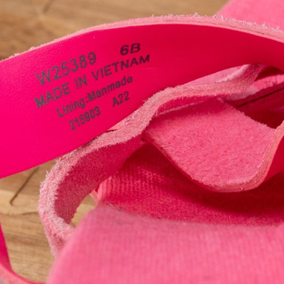 Cole Haan Women's Crystal Wedge Sandal 70MM Neon Fuschia W25389 Size 6 B - Picture 5 of 6